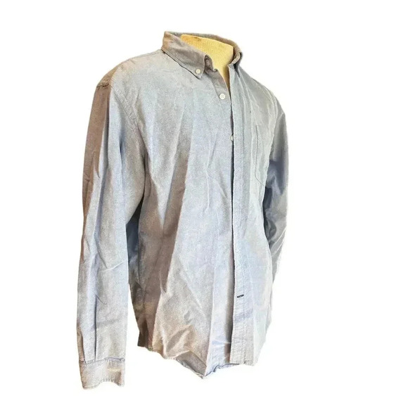 Club room long sleeve button up light denim color size large - Picture 1 of 5
